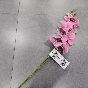 KING SONG Elegant Artificial Pink Orchid Stem - Realistic Fake Flower for Home Decoration